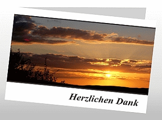 Danksagungskarten Trauer Sonne