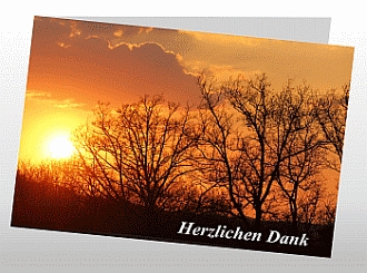 Danksagungskarten Trauer Sonne