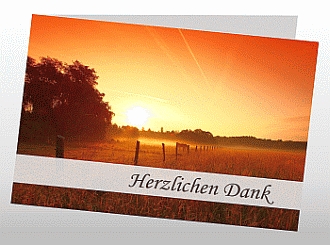 Danksagungskarten Trauer Sonne