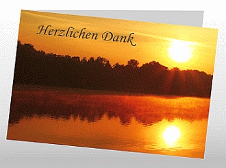 Danksagungskarten Trauer Sonne
