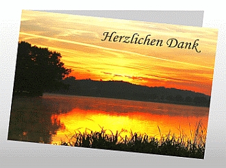 Danksagungskarten Trauer Sonne