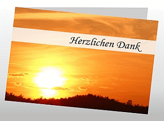 Danksagungskarten Trauer Sonne