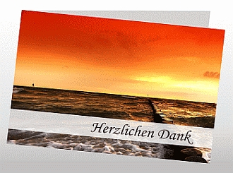 Danksagungskarten Trauer Sonne