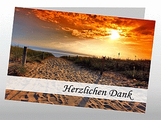 Danksagungskarten Trauer Sonne