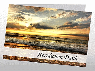 Danksagungskarten Trauer Sonne