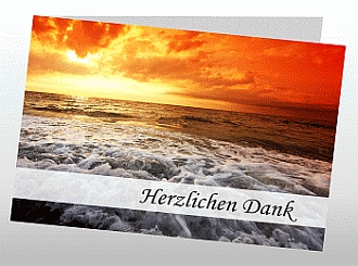 Danksagungskarten Trauer Sonne