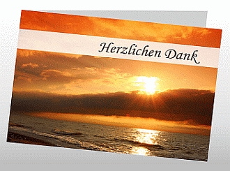 Danksagungskarten Trauer Sonne