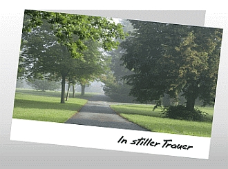 Danksagungskarten Trauer Wald