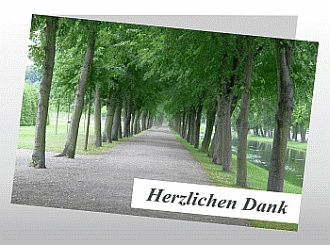 Danksagungskarten Trauer Wald