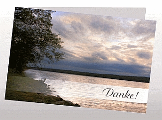 Danksagungskarten Trauer Wald