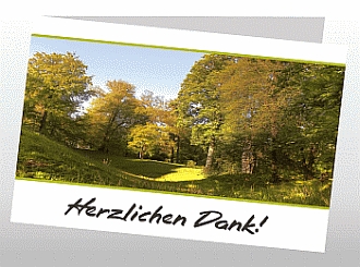 Danksagungskarten Trauer Wald