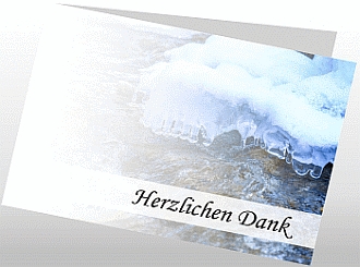 Danksagungskarten Trauer Winter