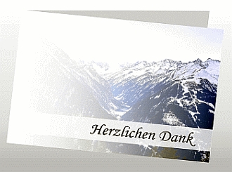 Danksagungskarten Trauer Winter