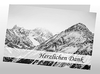 Danksagungskarten Trauer Winter