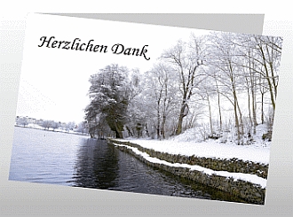 Danksagungskarten Trauer Winter