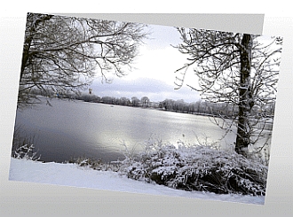 Danksagungskarten Trauer Winter